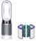 Dyson Pure Hot + Cool HP04 Smart Luftreiniger / Heizung / Ventilator Bundle versiegelt, 2-stufiger 360°-Ersatzfilter, Weiß / Silber