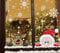 LOKIPA Christmas Window Cling Stickers, 6Sheet Peeping Santa and Rudolph Stickers Decals for Christmas Window Display