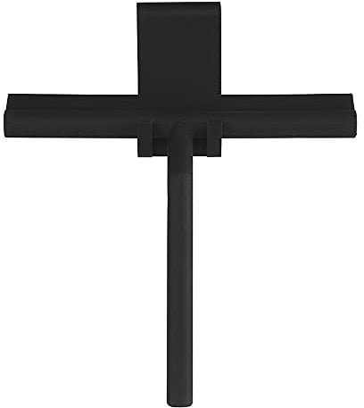 CGBOOM Shower Squeegee Black Silicone, Squeegee Window Cleaner Glasses Cleaner with Hanging Hook for Bathroom, Kitchen, Mirror, Window, Car Glass Cleaning(No Need to Install)