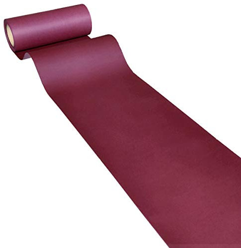 JUNOPAX Papier Tischläufer 50m x 0,20m weinrot, nass- und wischfest