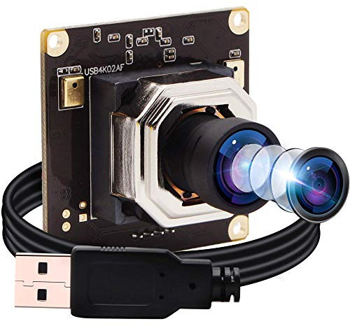 ELP 4K Module de caméra autofocus Ultra HD USB avec Objectif sans Distorsion IMX415 Capteur 2160P 30fps Webcam USB4K02AF-V100