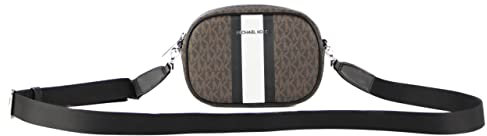Jet Set Travel Small Logo Stripe Crossbody Bag (black sig)
