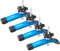 UTOOL 4 Pack T-Track Hold Down Clamps Kit, 6-1/3 L x 1-1/5 Width, Heavy Duty Anodized Clamps for Woodworking, Starlight Blue