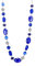 FULU AUTUMN Lange Perlenkette Damen Boho Lange Stein Kette Statement Schmuck Beste Freundin Geschenke(10-Sapphire)