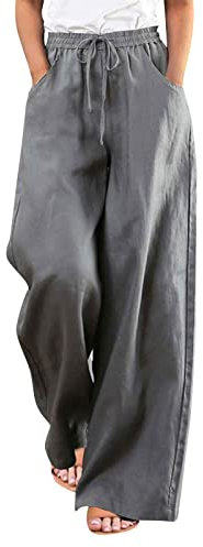 Pantalon Cargo Femme Large Grande Taille Cordon Vêtement 2023 Nouvelle Pantalon Jogging Femme Large Mode Jupe Culotte Mi Saison Automne Vêtements Femmes Gothique Gris L