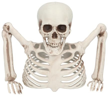 Boland 73214 - Skelett Dekoration, 20 cm, Deko für Halloween und Karneval, Party Deko