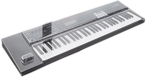 Decksaver Cover for Roland Juno DS-61 - Super-Durable Polycarbonate Protective lid in Smoked Clear Colour, Made in The UK - The Producers' Choice for Unbeatable Protection