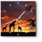 Modern Wanduhr Giraffe Afrika Sonne Safari 30x30cm Quadrat Klein Wand Uhr Glas Analog Zimmeruhren Küche Büro Wohnzimmer Glasuhr Wall Clock Dekoration Design Wanddekoration Küchenuhr C3AC30x30-0507