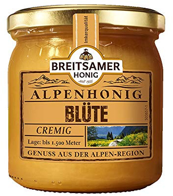 Alpenblüten Honig - Cremige Honigspezialität aus der Alpenregion (500g)