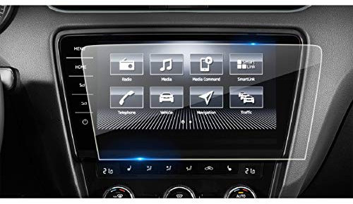 LFOTPP Octavia 3 RS 5E 9,2 Zoll Navigation Schutzfolie, Anti-Fingerprint Tempered Glas 9H Kratzfest Auto Zubehör GPS Navi Radio Displayschutzfolie
