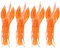 Crayfish Angeln Gummifische Flusskrebs Fischen Köder, 4pcs Silikon weicher Fischen-Langusten Köder Kunstköden Köder für Karpfen Bass Fischen Frischwasser Salzwasser dunkelgrünes(2#-Orange)