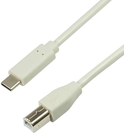 Logilink Cavo di collegamento USB. USB-B/USB-C 1 m grigio