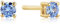 Sif Jakobs Jewellery Damen-Ohrstecker 925er Silber Zirkonia One Size Blau 32014578