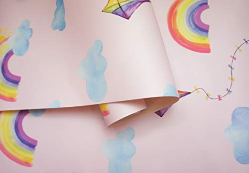 Holden Kites Wallpaper Pink/Multi