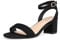 DREAM PAIRS Women's Sandals Open Toe Ankle Strap Low Block Chunky Heels Sandals Party Dress Pumps Shoes Carnival,Size 8,Black/Suede,Carnival