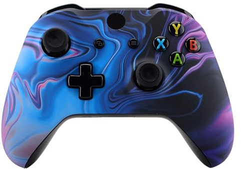 eXtremeRate Carcasa para Xbox One S X Accesorios Funda Delantera Protectora de la Placa Frontal Cubierta Antideslizante para Xbox One X S Control-Model 1708 (Origen del Caos)