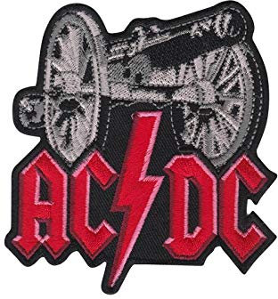 Ac Dc Acdc Cannon Aufnäher Besticktes Patch zum Aufbügeln Applique