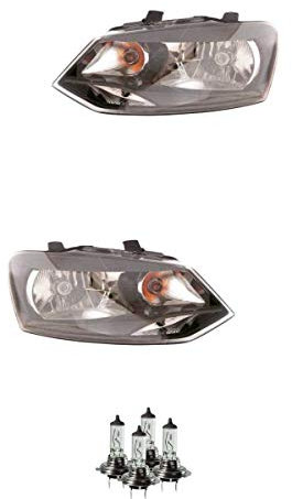 EISENFELS Bundle Set 70772057 Scheinwerfer rechts & links + OSRAM Leuchtmittel H4 Classic kompatibel mit Polo 6R_
