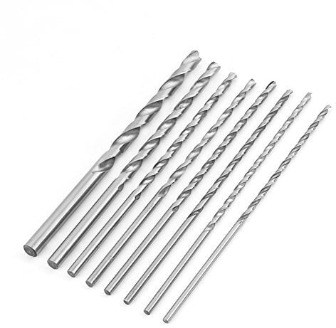 Juego de brocas helicoidales para metal HSS, broca de acero de alta velocidad con mango recto para madera, metal, acero, plástico