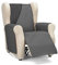 Martina Home Diamond Housse de canapé 1 Place/Relax - Anthracite/Noir
