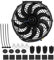 Ventola Elettrica Universale 12 pollici, Ventola di raffreddamento del motore Radiatore, Ventola del motore Auto Slim Push Pull Electric Motor Fan con kit di montaggio, per caravan Caravan Kart