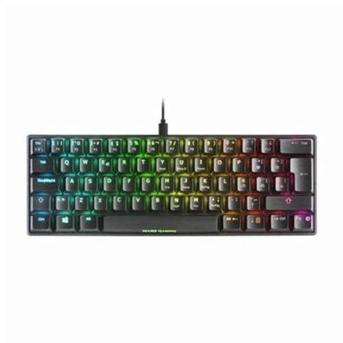 Mars Gaming MKMINIBRES, Teclado Mecánico Ultra-Compacto, Full RGB Chroma, Switch OUTEMU Pro Marrón, Negro, Idioma Español