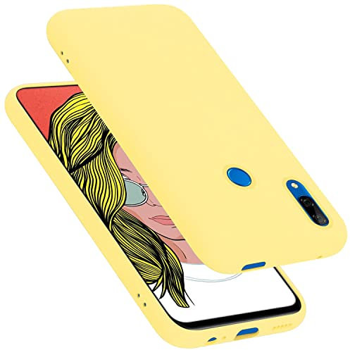 cadorabo silicone case compatible with Huawei P SMART Z / Y9 PRIME 2019 / Enjoy 10 PLUS, mobile phone cover for P SMART Z / Y9 PRIME 2019 - impact-resistant, Protective Phone Case - LIQUID YELLOW