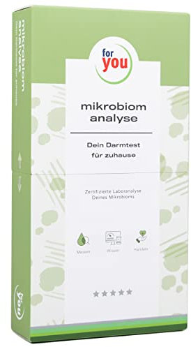 for you mikrobiom-analyse - Darmtest für zuhause bestimmt: Mikrobiom Vielfalt, 81 Bakterien & Pilze, Enterotyp uvm - Professionelle Analyse des Darms im medizinischen Labor + Experten Empfehlungen