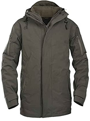 Mil-Tec Warme Regenjacke Unisex • Nässeschutz Jacke wasserdicht • Fleecejacke für Herren & Damen • Als Arbeitsjacke, Militär Jacke, Outdoor Fleece, Funktionsjacke