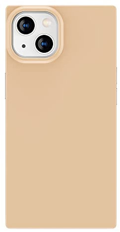 Cocomii - Rectangle Case Compatible with iPhone 13 - Timeless Neutrals Protective Phone Case for Women, Aesthetic Rectangle Edges, Glossy, Solid Color Shockproof with Scratch Resistant - Nude