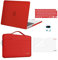 MOSISO Funda Compatible con MacBook Pro 14 Pulgadas 2024 2023-2021 M3 A2918 A2992 M2 A2779 M1 A2442 Pro MAX, Plástico Carcasa&Maletin Portatil&Pantalla Protector&Teclado&Webcam Cover,Rojo