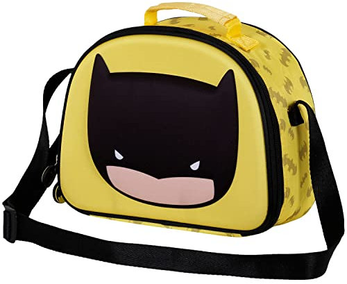 DC Comics Karactermania Batman Bobblehead-Bolsa Portamerienda 3D, Amarillo