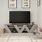 Hocuspicus HOCUS PICUS Modern TV Stand for up to 65-inch TVs, Tv Stand Media Unit, Tv Console, 2 Tiers Unit Component for Storage Shelf for Living Room, Bedroom etc. Multi Colour Option (Light Mocha)