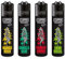 Clipper® Feuerzeuge - 4er Set + Crystal Balls (FFX Plantz #3 (Soft))