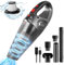 URAQT Handheld Vacuums Cordless, 9500PA Portable Handheld Hoover with LED Light, 120W USB Rechargeable Car Vacuum Cleaner with Powerful Suction, Mini Car Hoover for Pet, Office, Car, Sofa, Mattress
