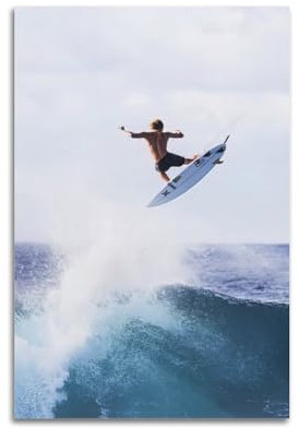 NOHF Surf Skate Surfen Sport Poster Wandkunstdruck Retro Ästhetische Raumdekoration Bürodekorationen 60 x 90 cm ungerahmt