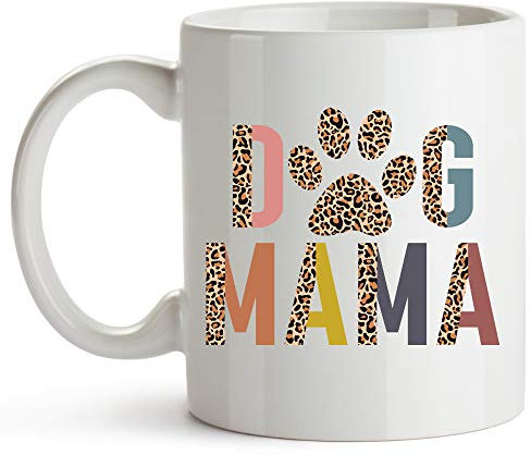 VTmaio Tasse intéressante pour les amoureux des chiens - Tasse « Best Dog Mom Ever » - Tasse pour amoureux des chiens - Tasses pour femme - Tasse à café pour les amoureux des chiens - 325 ml