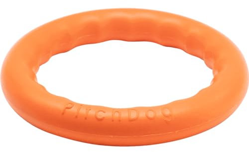 Sprenger Hundespielzeug Wurfring - Wasserspaß, Zahnfreundlich, Schwimmend - Ideal für Apportierspiele an Land und im Wasser, orange - Ø 20 cm