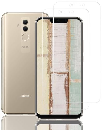 Protector Pantalla Huawei Mate 20 Lite Cristal Templado, Anti-rasguños Templado película Protectora, Sin Burbujas, Dureza 9H, Sensible al Tacto, Ultra HD, Caso Amistoso, 3 Piezas