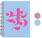Riley's Planer 2024-2025 Akademisches Jahr, 18 Monate Curly Wochenplaner - Verspielter Wochen- und Monatsplaner, Softcover, Notizseiten, Doppeldrahtbindung (20,3 x 15,2 cm, Hellblau)