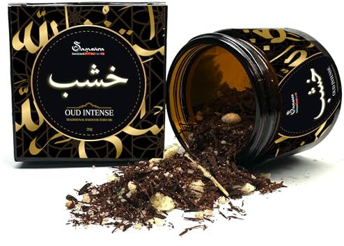 SAMSARA Bakhoor [20 g] ULTRA DURATA - Arabischer Duft für Damen | Arabische Düfte für Herren, OUD-Holz, Duft für Haare, Körper und Kleidung | Made in Dubai (Amber Oud)