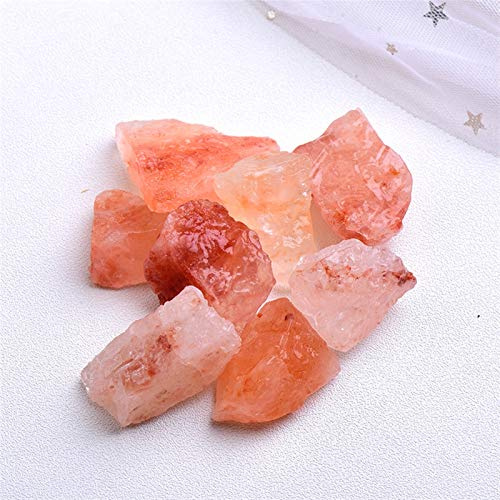 room decoration 1PC Natural Crystal Quartz Minerals Specimen Amethyst Rose Quartz Irregular Shape Rough Rock Stone ReikiHome Decoration Balance Crystal ( Color : Orange Salt Crystal , Size : 20g )