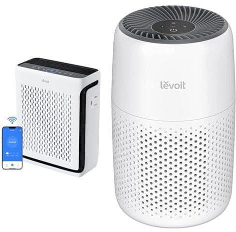 LEVOIT Smart Air Purifiers for Large Home Bedroom 52m², HEPA Filter & Air Purifier for Bedroom Home, Ultra Quiet HEPA Filter Cleaner with Fragrance Sponge & 3 Speed for Better Sleep