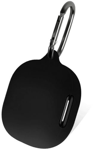 Geiomoo Silicone Case for Anker Soundcore P40i, Protective Cover with Carabiner (Black)