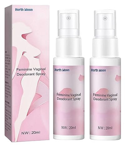 2-teiliges Intim-Deo-dorant-Spray Für Frauen, Intimspray Für Frauen, Geruchsschutz-Intimteil-Spray, Kräuterextrakt-Intimspray Zur Geruchs- Und Juckreizlinderung, 20 Ml