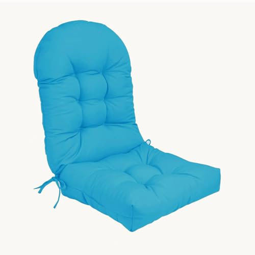 Hochrücken Adirondack Stuhlkissen, wasserdichte Schaukelstuhlkissen, Terrassekissen für Möbel im Freien,Blau