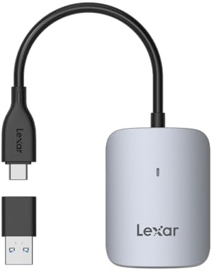 Lexar RW515 Lettore CFexpress Type A & C – Doppia Interfaccia USB-C e USB-A, Velocità Fino a 1700 MB/s, Compatto e Plug-and-Play per Fotocamere Professionali, Windows e macOS