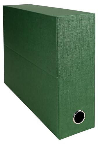 Exacompta - Réf. 89527E - 5 boîtes transfert en papier toilé - Dos 90 mm - Avec un œillet en métal - Pour format A4 - Dimensions 25,5 x 34 x 9 cm - bleu foncé - livrées montées