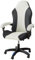 PU Leather Gaming Chair Cover Waterproof Gaming Chair Slipcover with armrest Covers, Non Slip Computer Chair Cover Gamer Chair Cover for Swivel Chair Office Chair(White-black)