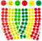 ChAusa 2400 Pcs Smile Stickers 2.5cm Happy/Sad Smiling Face Stickers Emotions Stickers Round Red Yellow Green Traffic Light Smiley Face Stickers Kids Reward Stickers for Teachers, Parents